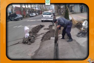 عملیات بازسازی مسیر تردد معابر