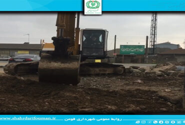 عملیات پایانی احداث پل محله شهربیجار