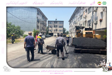 بازدید شهردار فومن از روند اجرای آسفالت شهرک بسیحیان